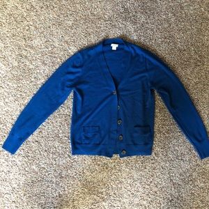 Blue cardigan